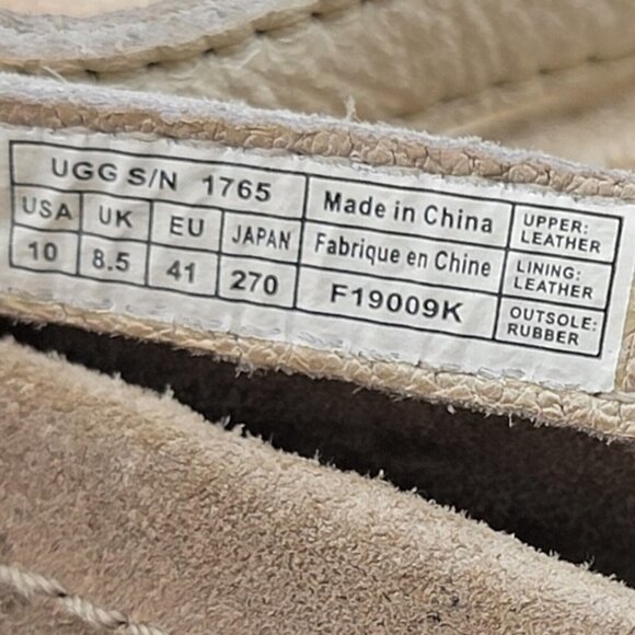 UGG Shoes Womens Size 10 Australia 1765 Slingback Thong leather sandals - Picture 2 of 12